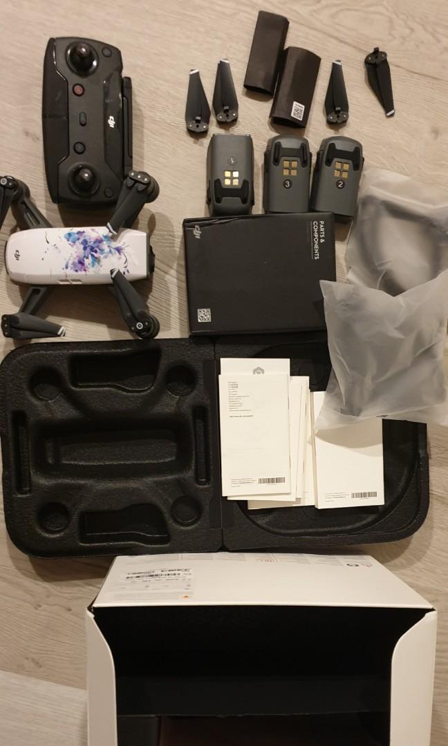 Dji spark fly hotsell more combo unboxing