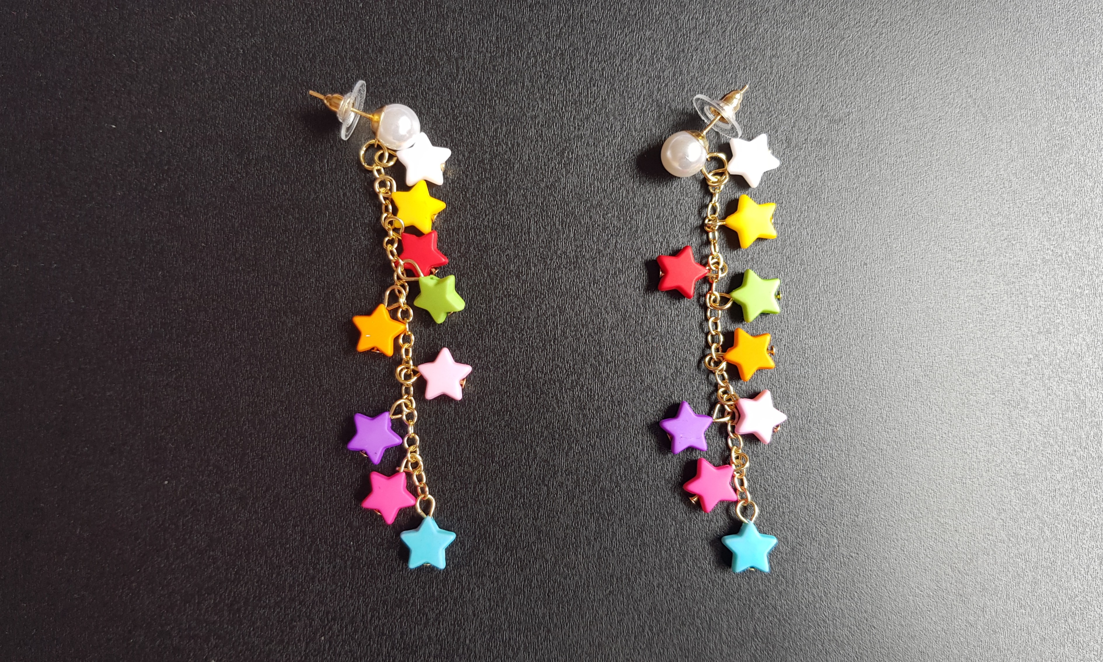 Earrings Rainbow Colored Stars Earrings Women s Fashion Jewelry