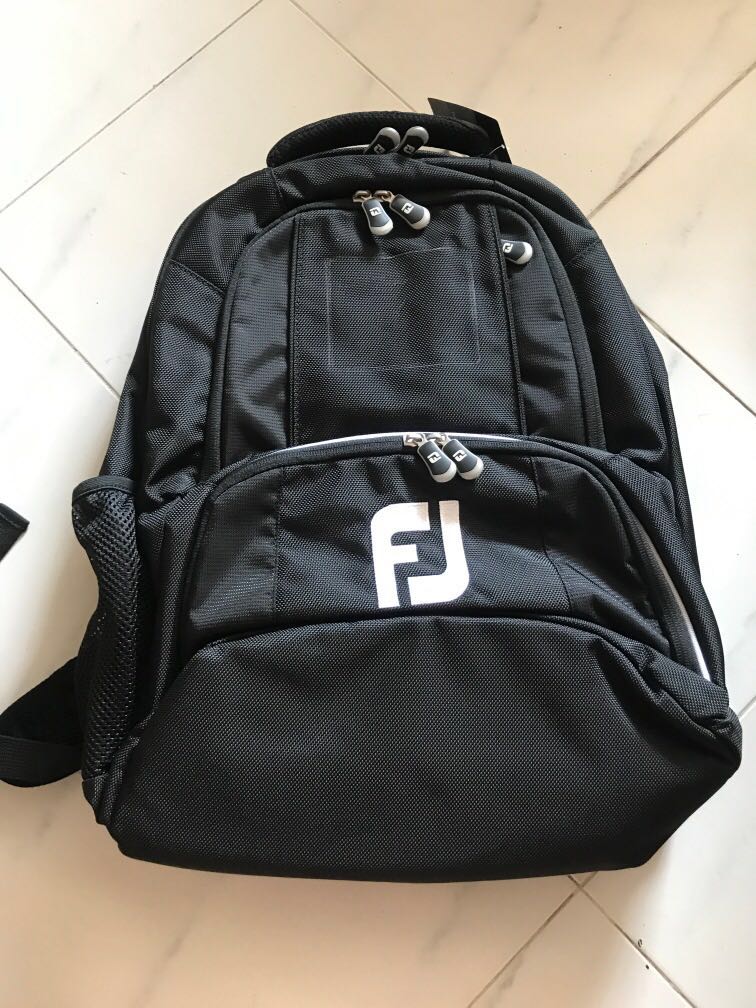 FootJoy Backpack Black, Women's Fashion, Bags & Wallets, Backpacks on