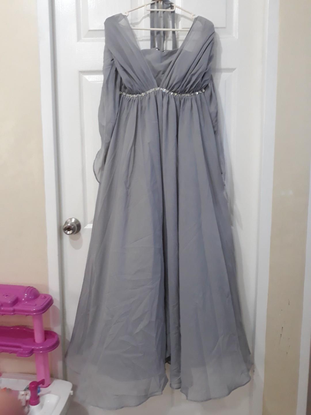 chiffon infinity dress