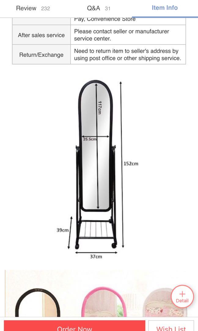Full Length Standing Mirror With Metal Frame On Carou Standing Mirror With Metal Frame