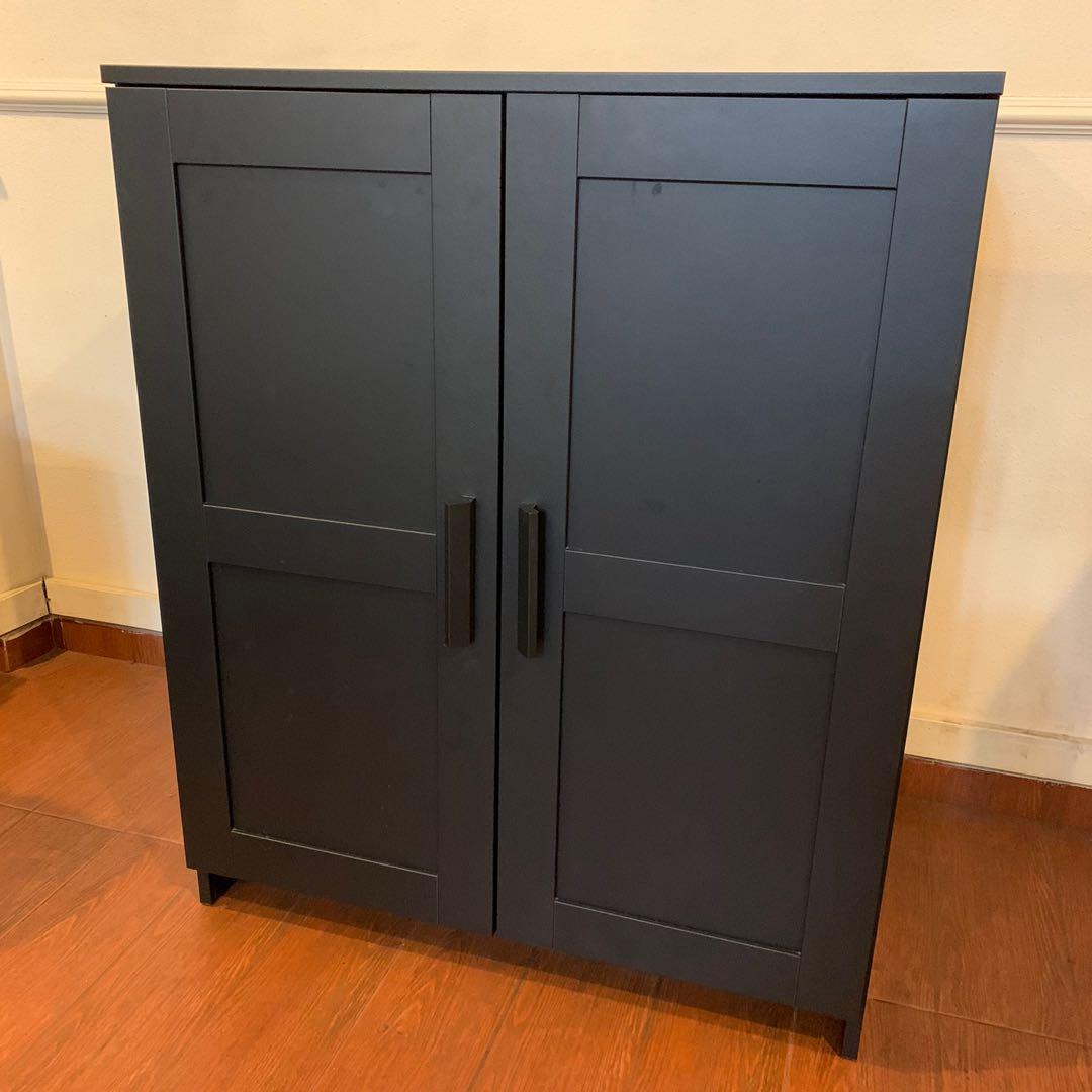 Ikea Brimnes Cabinet Black Furniture Shelves Drawers On Carousell