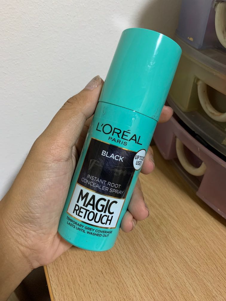 LOREAL hair spray BLACK, Beauty & Personal Care, Hair on Carousell
