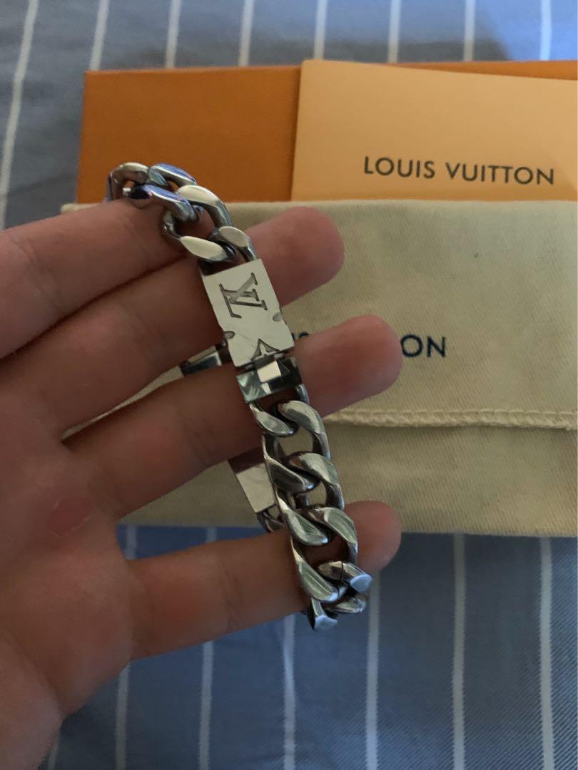 LOUIS VUITTON M62486 ChainBracelet Monogram bangle Bracelet Metal Silver
