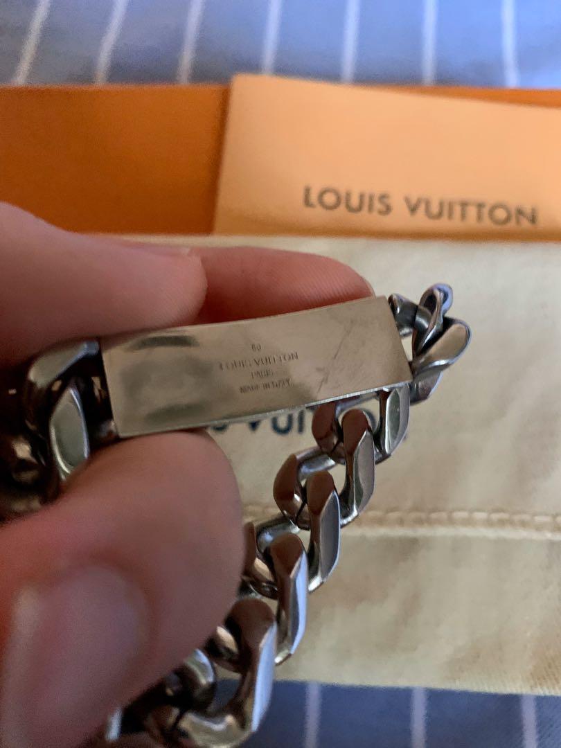 Louis Vuitton chain bracelet monogram M62486 silver