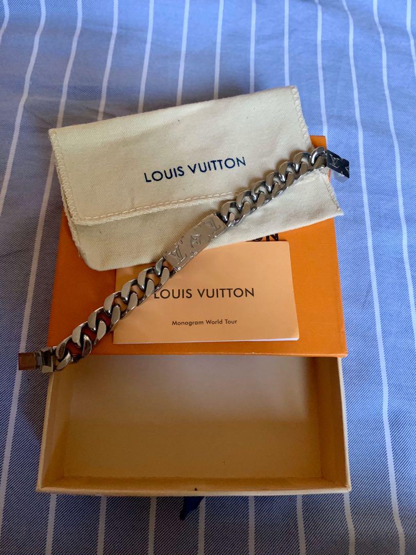 Réplica de Louis Vuitton Monogram Chain Bracelet M62486 Gold para