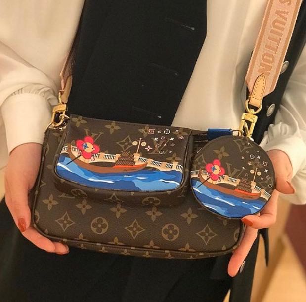 Louis Vuitton Christmas Edition 2019 Mini Pochette , Luxury, Bags & Wallets  on Carousell
