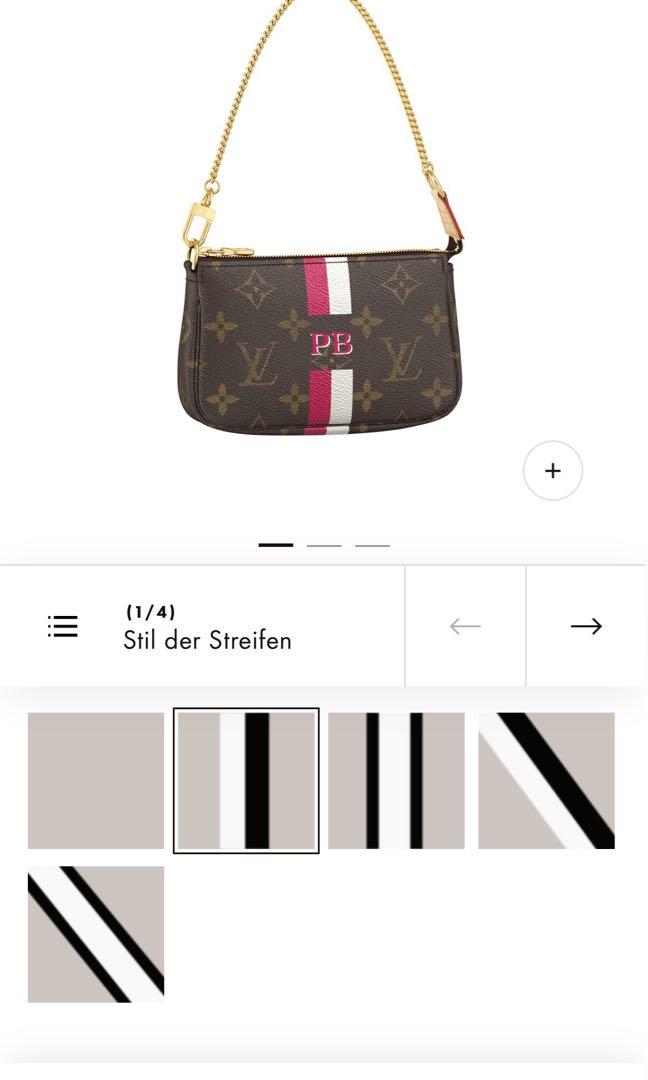 Louis vuitton cheap mini pochette personalized