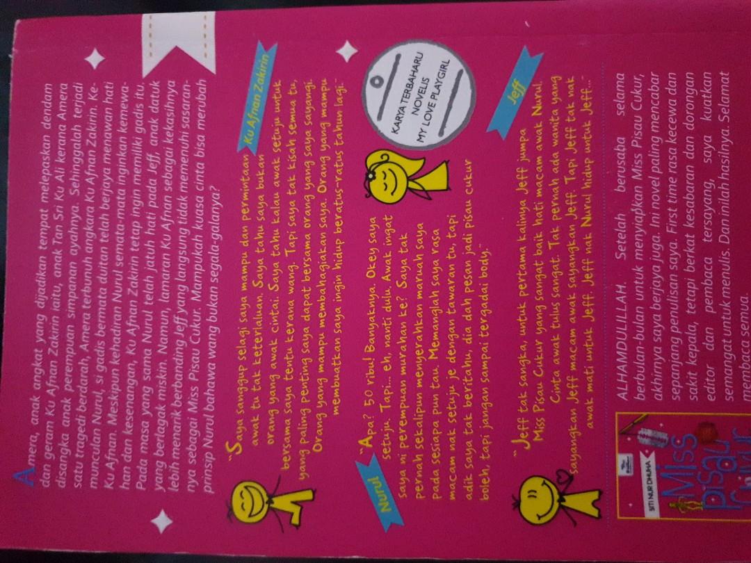 Malay Novel Miss Pisau Cukur Hobbies Toys Books Magazines Children S Books On Carousell