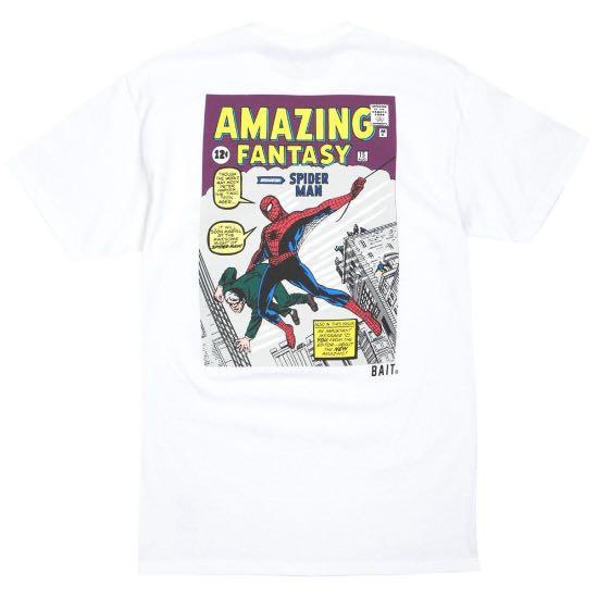 MARVEL X BAIT SPIDER MAN GRAPHIC T SHIRT Men s Fashion Tops