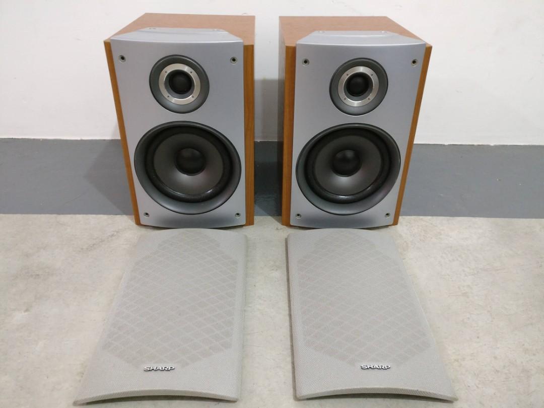 sharp bookshelf speakers