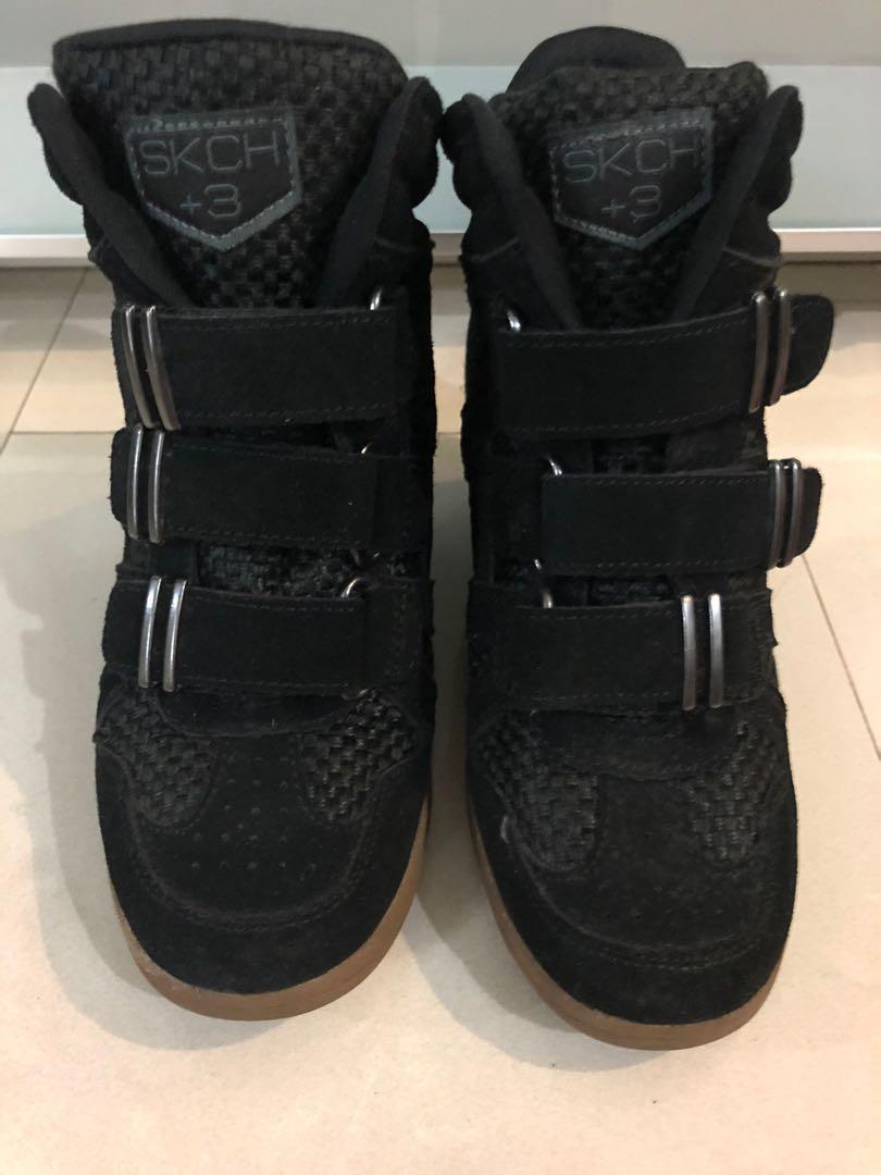 sketchers wedge sneakers