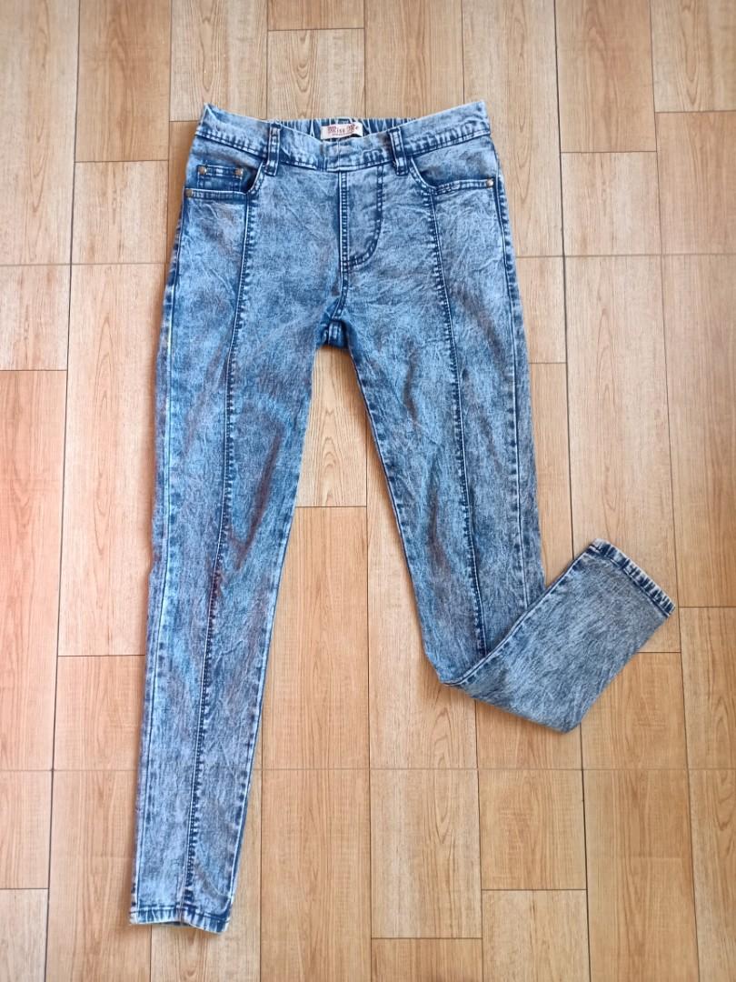 1111special Snow blue Baggy Jeans 