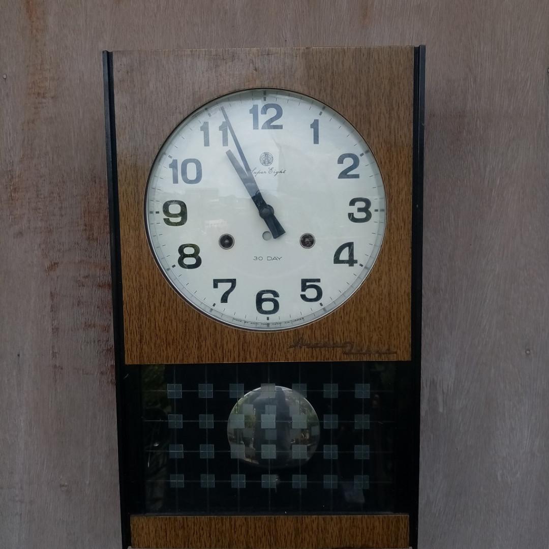 VINTAGE AICHI TOKEI DENKI PENDULUM CLOCK (1), Women's Fashion, Jewelry ...