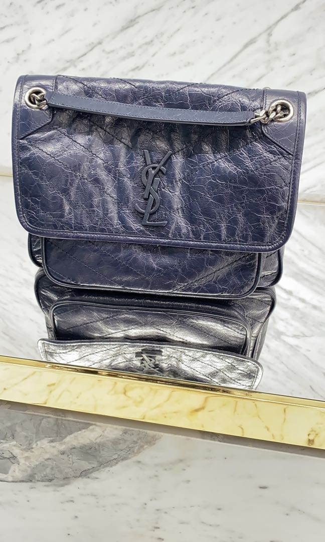 YSL NIKI medium Navy Luxury Bags Wallets on Carousell