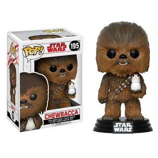 Funko Pop Star Wars The Last Jedi Series Chewbacca #195 Vinyl Bobble Head