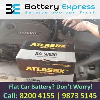 ON SITE Car Battery Change Replacement Jump Start Mobile Service - HOTLINE: 8200 4155