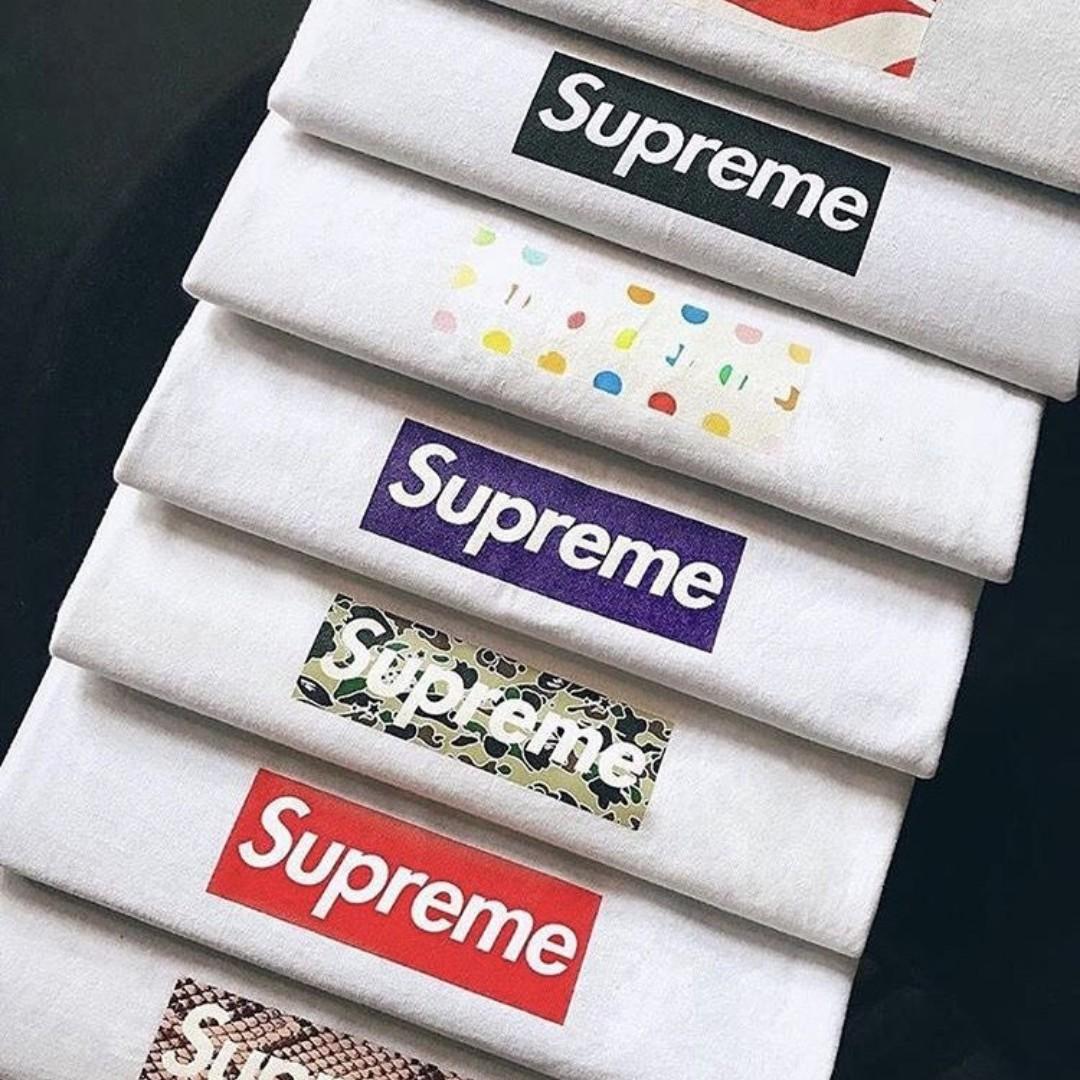 收購2014年之前出Supreme Box Logo Tee 全新, 男裝, 上身及套裝, T