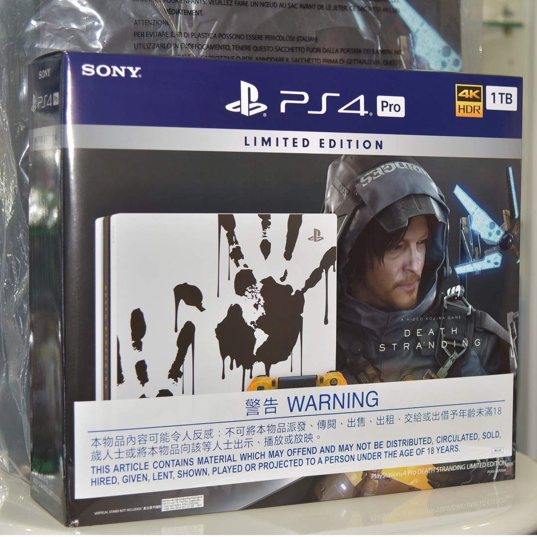 全新加送銀包) PS4 Pro 1TB Death Stranding 鐵盒版遊戲+ 死亡擱淺限定