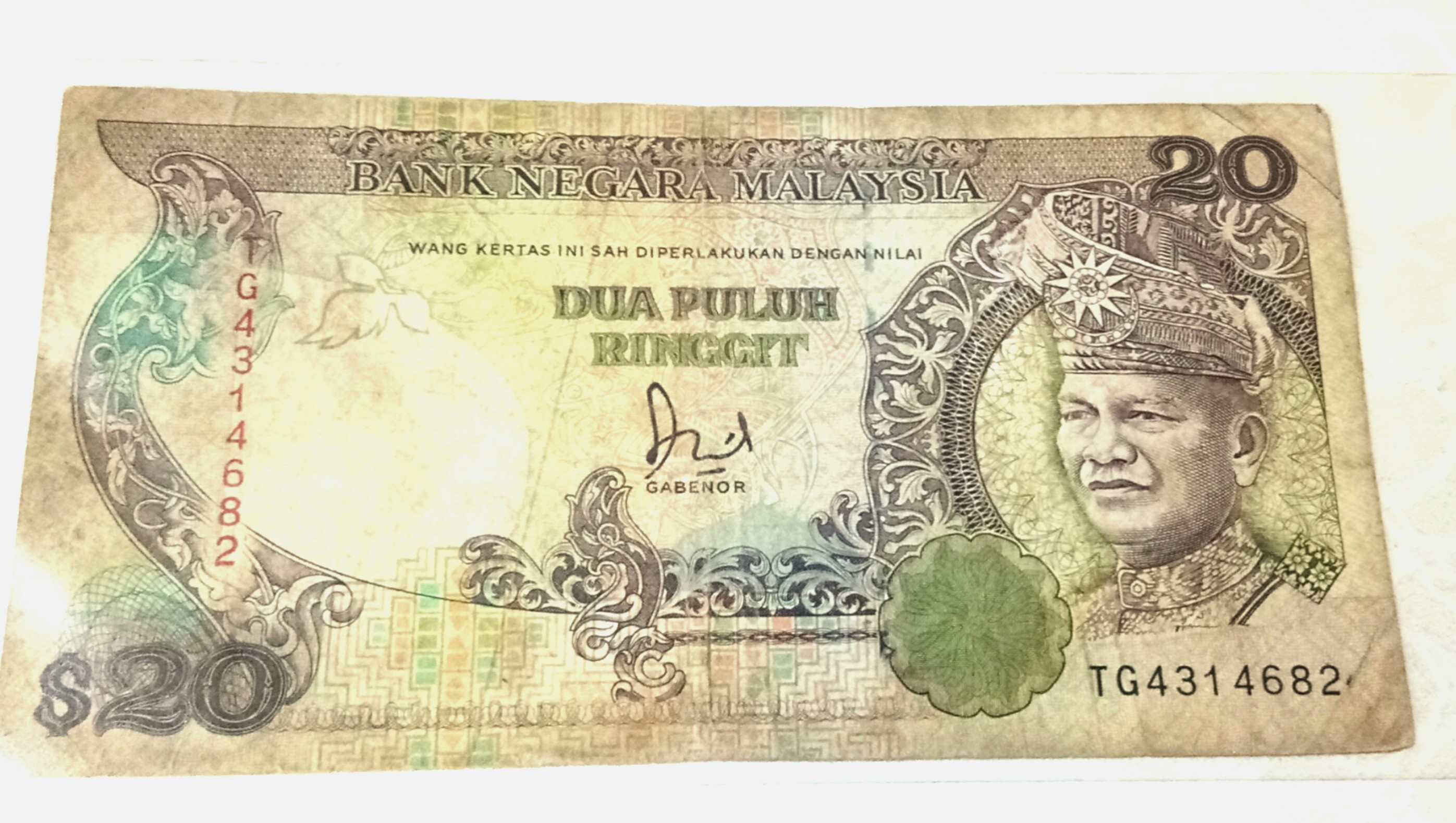 Bank Negara Malaysia Currency 5 Series Rm 20 Old Banknotes Wang Kertas Lama 20 Ringgit Siri 5 Antiques Currency On Carousell