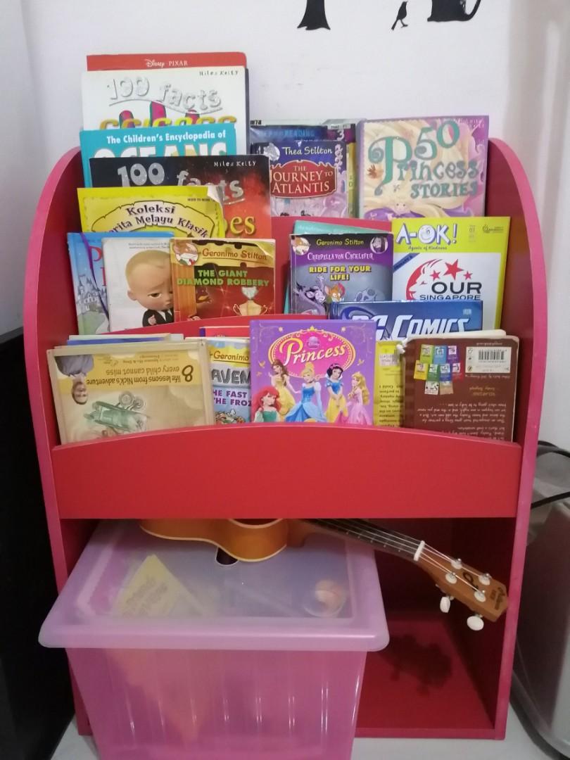 Book Rack Bookshelf Kid Story Book Storage Book Case