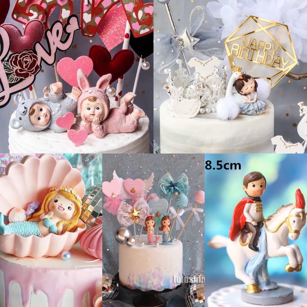 Cake Toppers Cake Deorations Mermaid Baby Figurines Ocean Theme Hobbies Toys Stationery Craft Occasions Party Supplies On Carousell