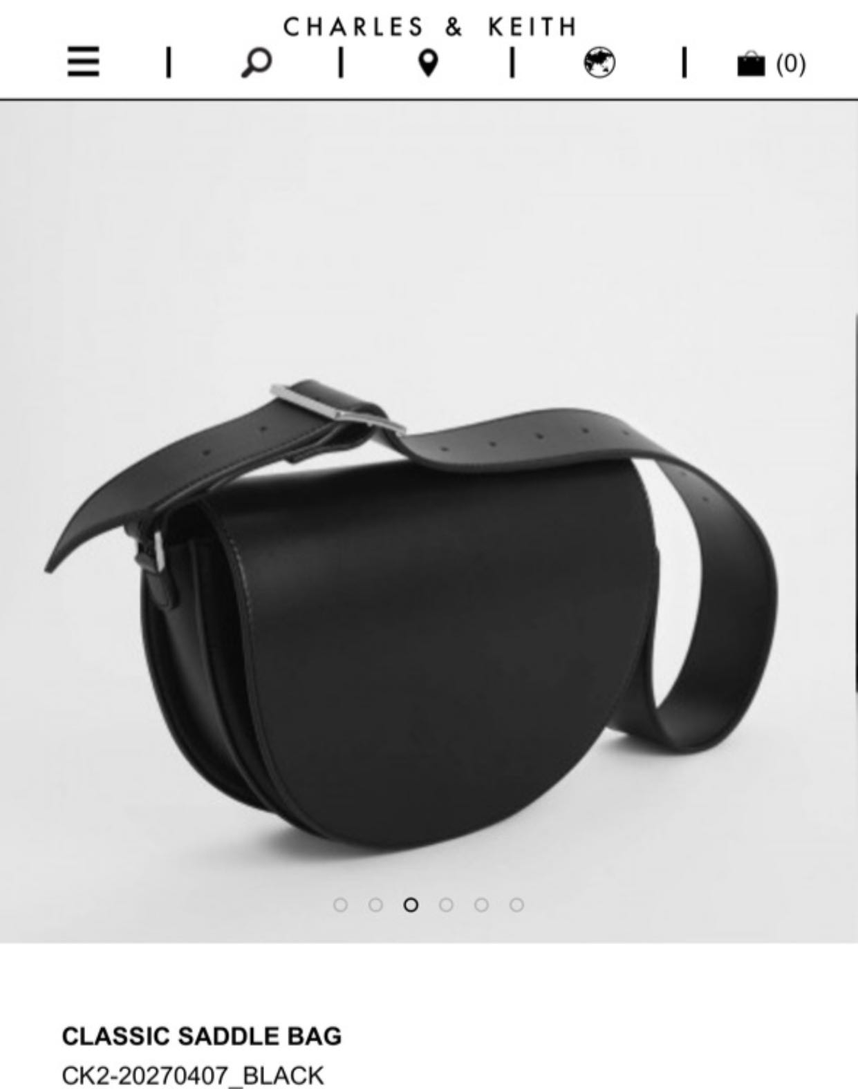 charles and keith saddle bag