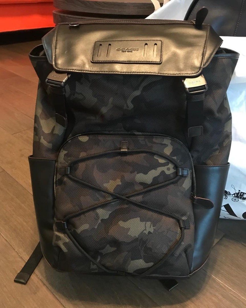 Coach men's terrain backpack top