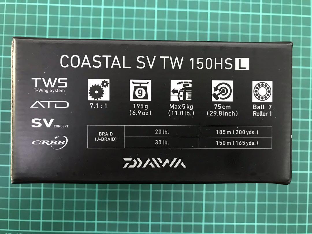 daiwa coastal sv tw 150