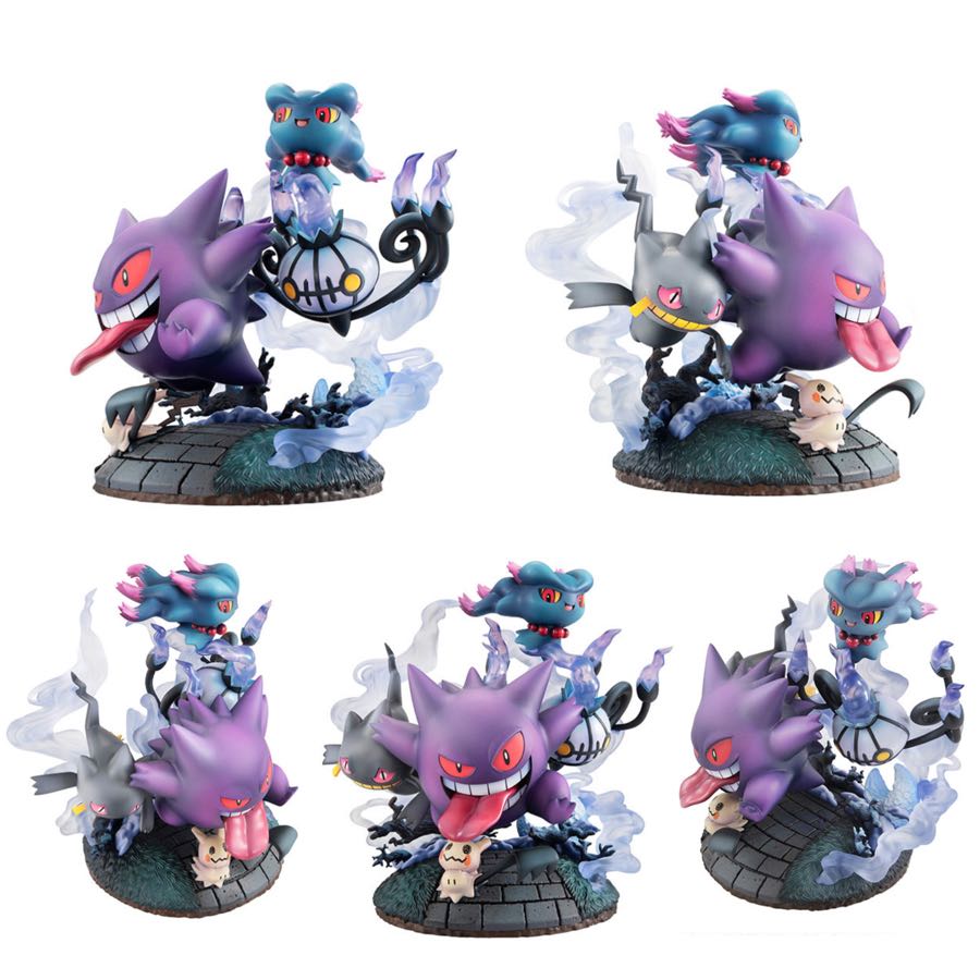 G.E.M.EX Series Pokemon Big Gathering of Ghost Types Complete Figures MegaHouse