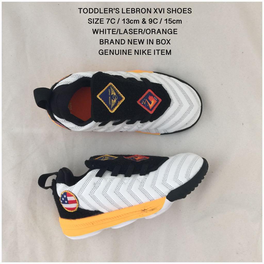 CLOSING OUT SALE GENUINE TODDLER S LEBRON XVI SHOES SIZE 9c