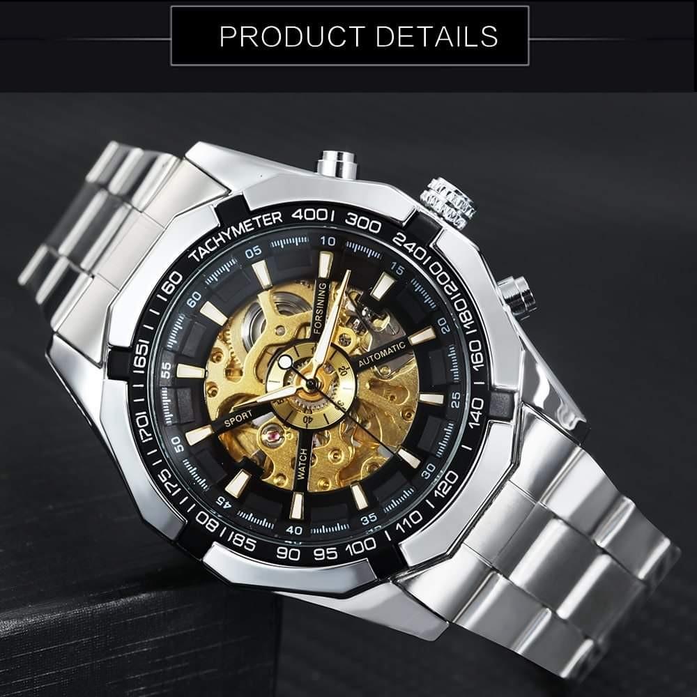 JLEM Forsining TM340 Automatic Mechanical Business Men Skeleton