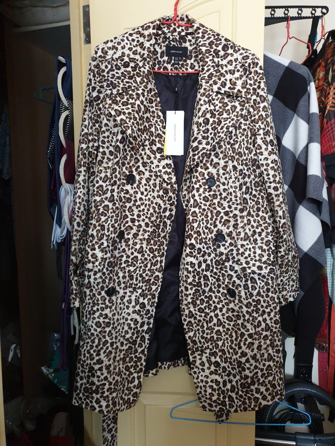 Karen millen leopard clearance coat