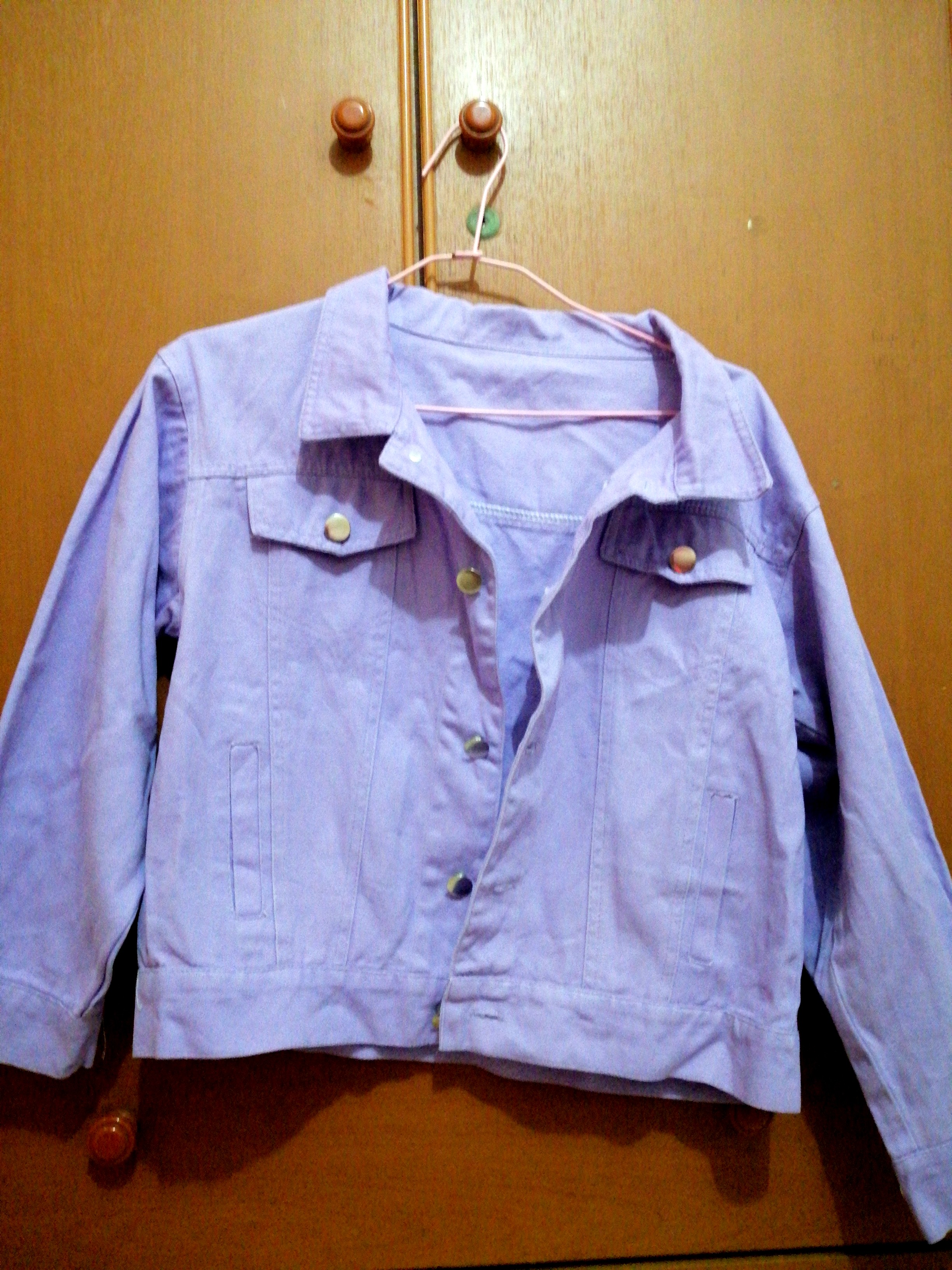 light purple denim jacket