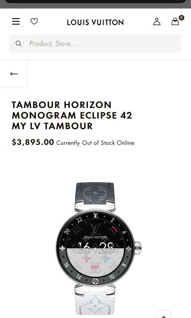 Tambour horizon graphite cheap 42 my lv tambour