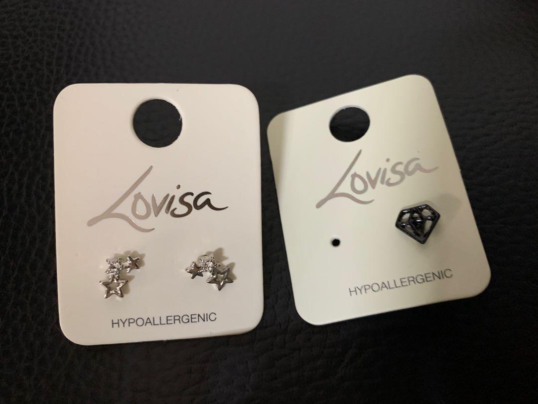 Lovisa safety pin earrings store