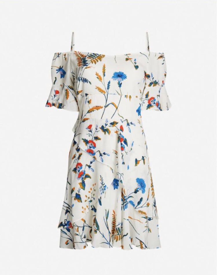 Maje off shoulder dress top