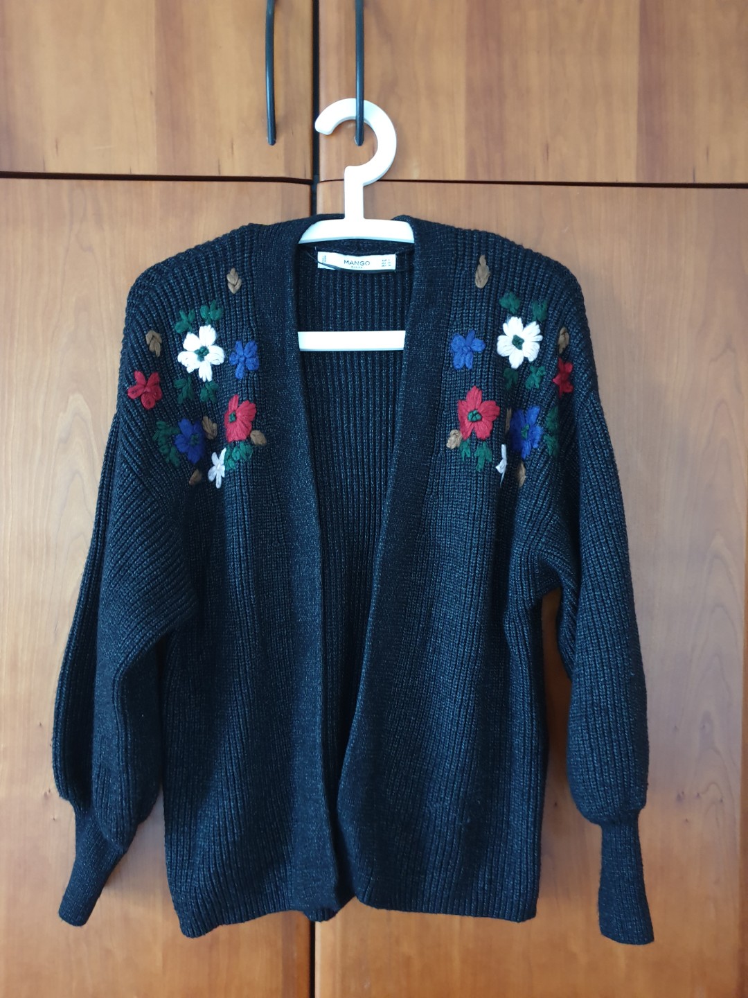 mango floral cardigan
