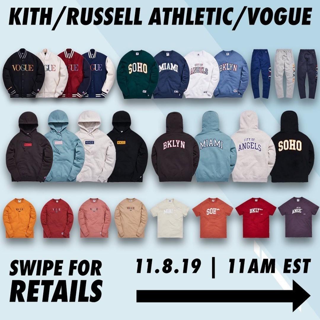 Preorder 2019 Kith x Russell Athletic x Vogue Bulletin Board Preorders on Carousell
