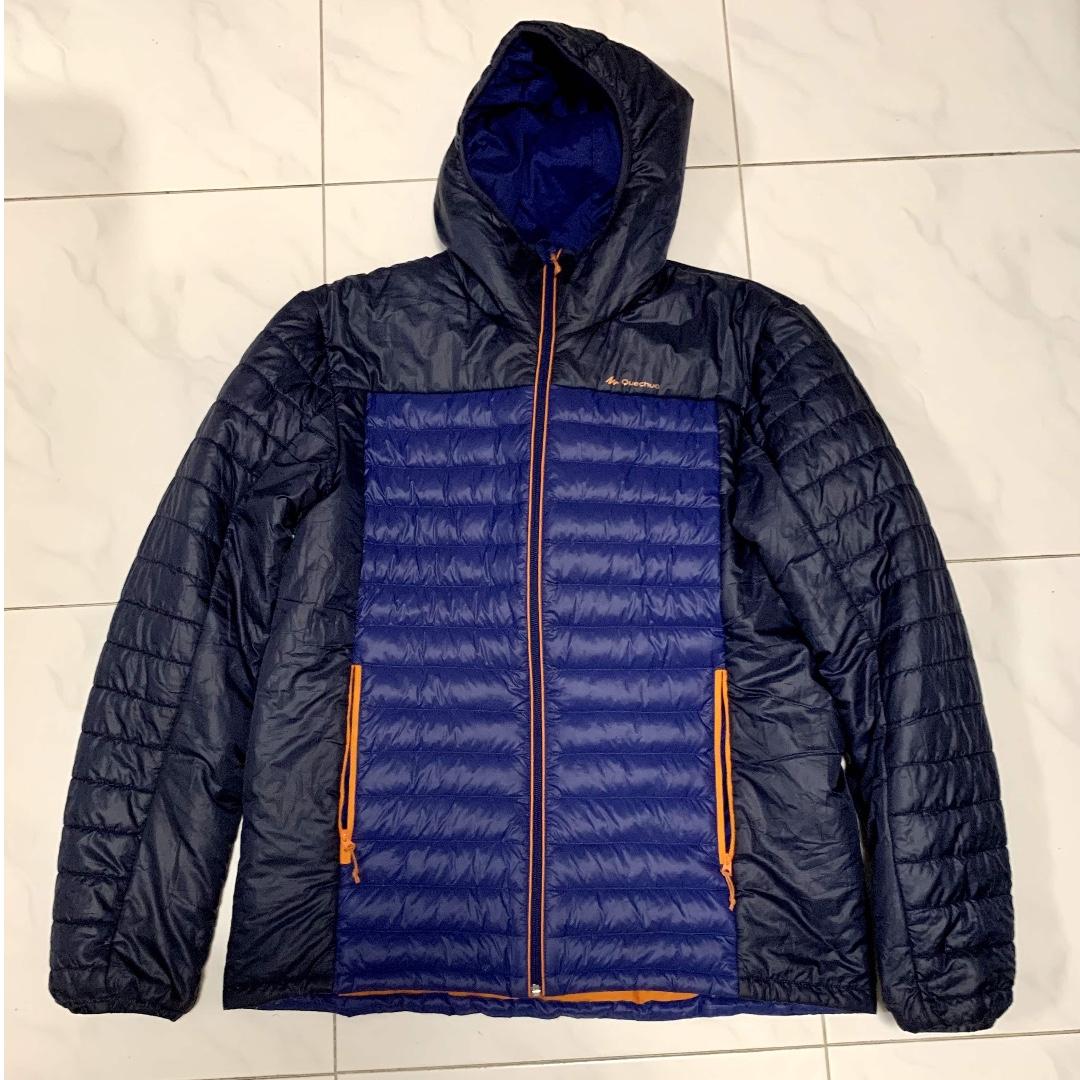 Quechua X light Men Down Hiking Winter Jacket Size XL Used