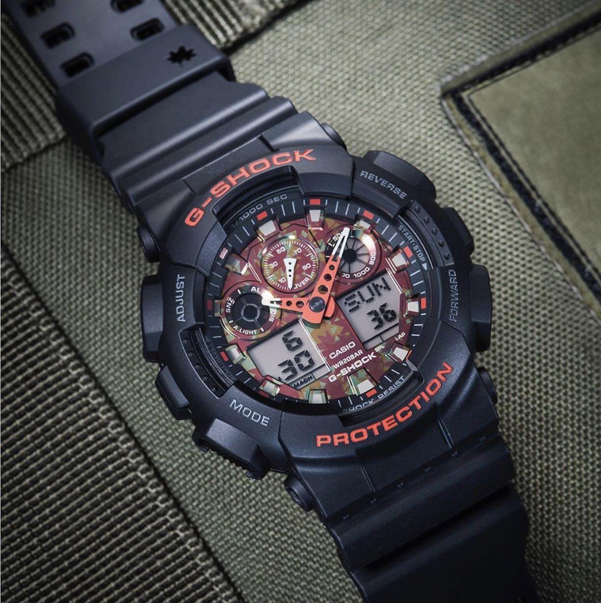 Rare and limited edition GA-100TAL-1AJR from the Kyo Momiji Colour 