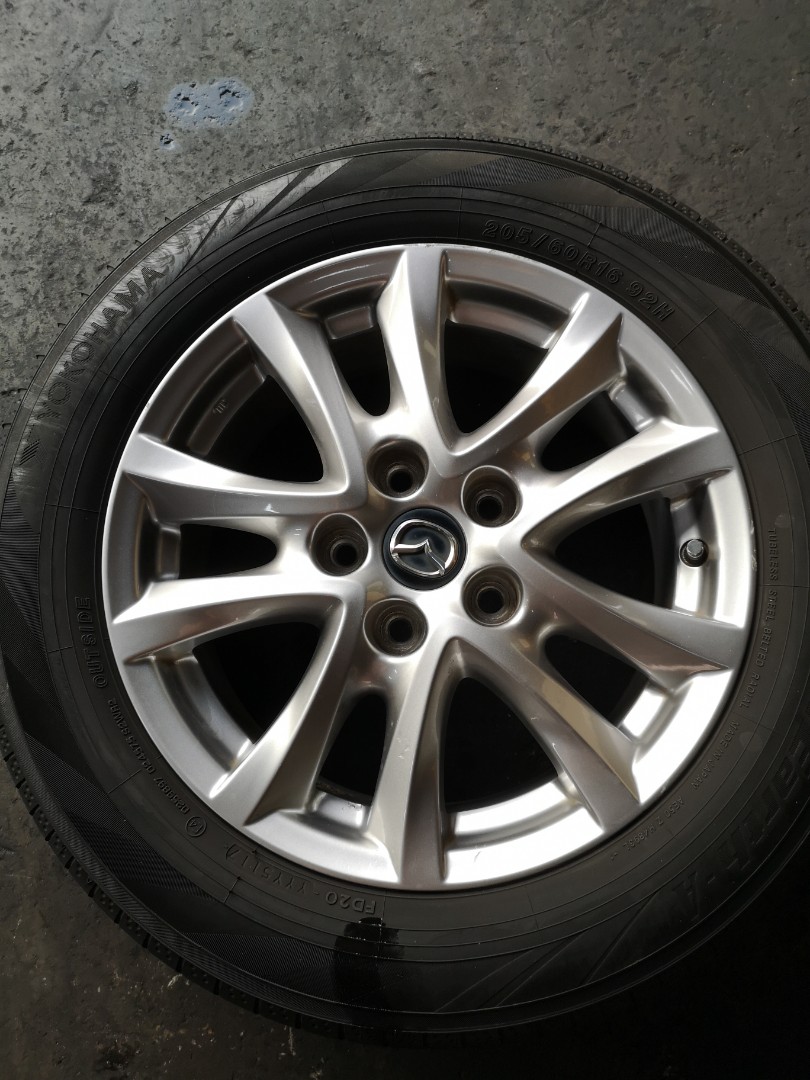 mazda3 Rims/ tyre, Car Accessories, Tyres & Rims on Carousell