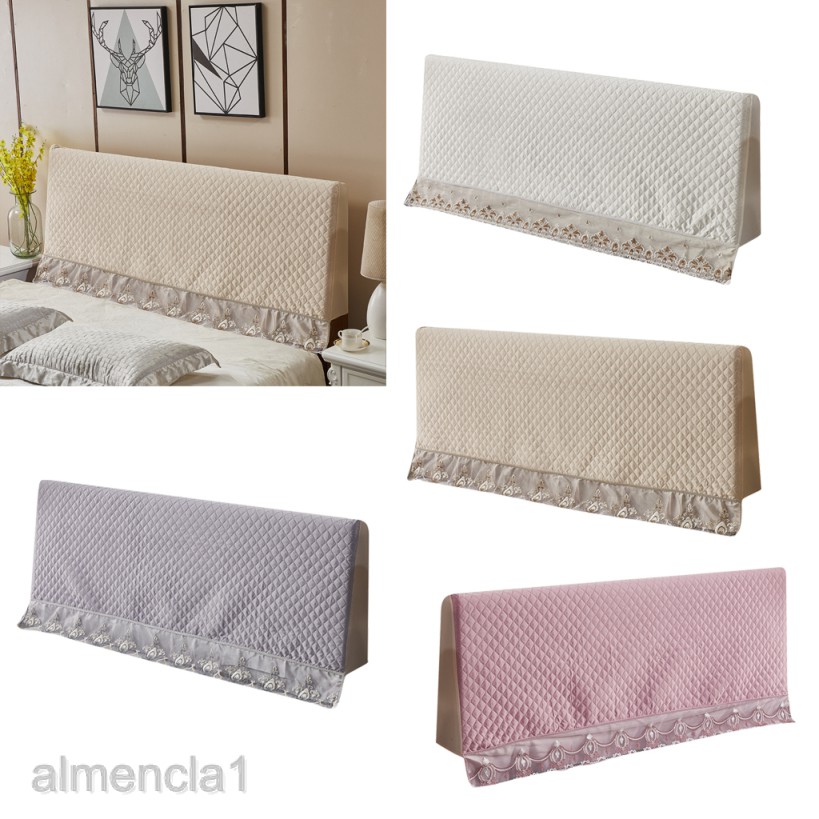 Stretchable Bed Headboard Slipcover, Malm Headboard Cover With 2 Pillows