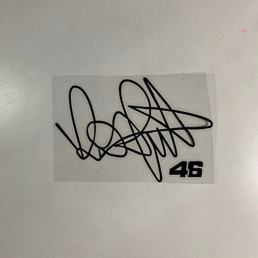 Valentino rossi signature sticker Outlet