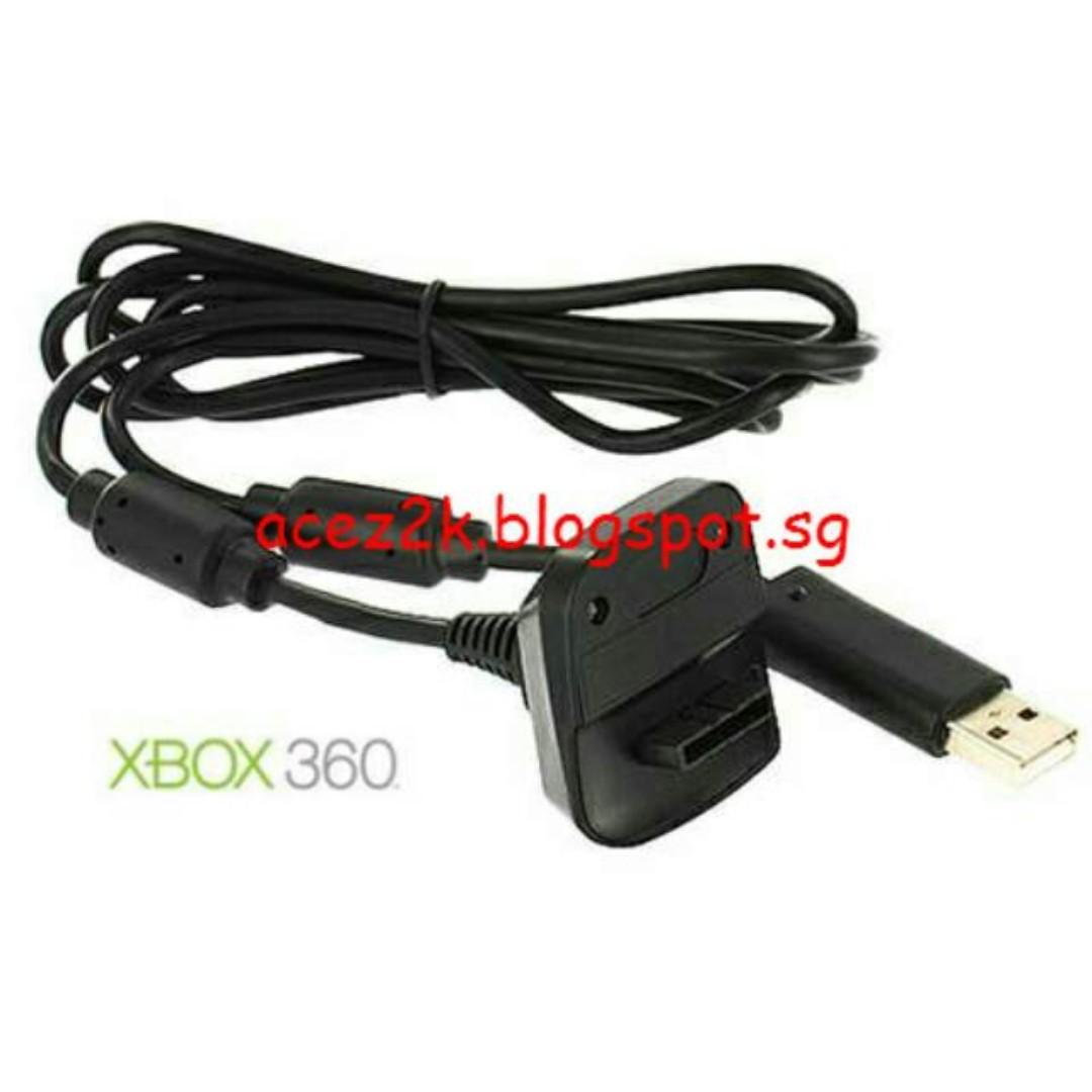 Xb3501 Xbox 360 Play Charging Cable For Wireless Controllers Toys Games Video Gaming Gaming Accessories On Carousell