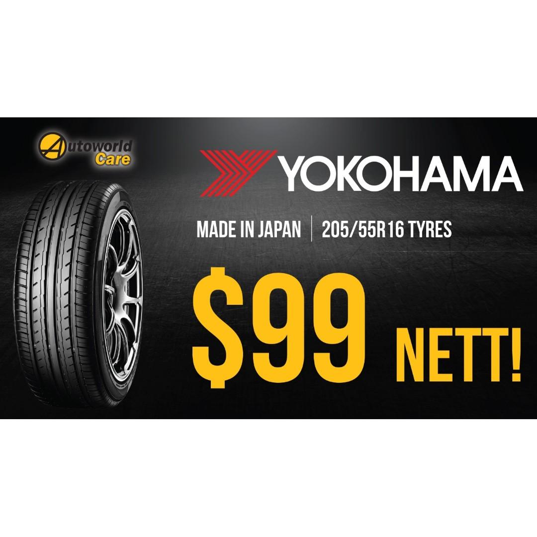 Yokohama Tyre 205 55r16 Made In Japan Car Accessories Tyres Rims On Carousell