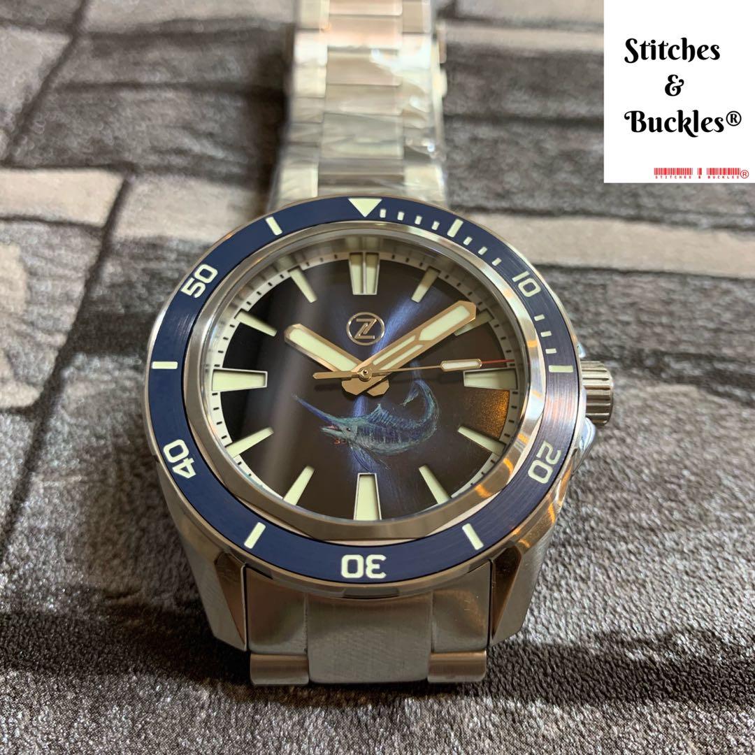 Zelos ZMG Concept02 Swordfish Midnight Blue, Luxury, Watches on Carousell