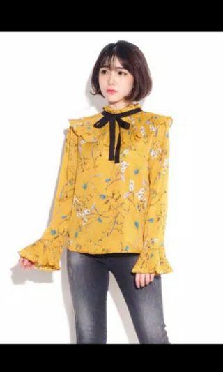 Korean Ruffle Top