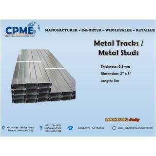 Metal Tracks Metal Studs Construction Building Materials