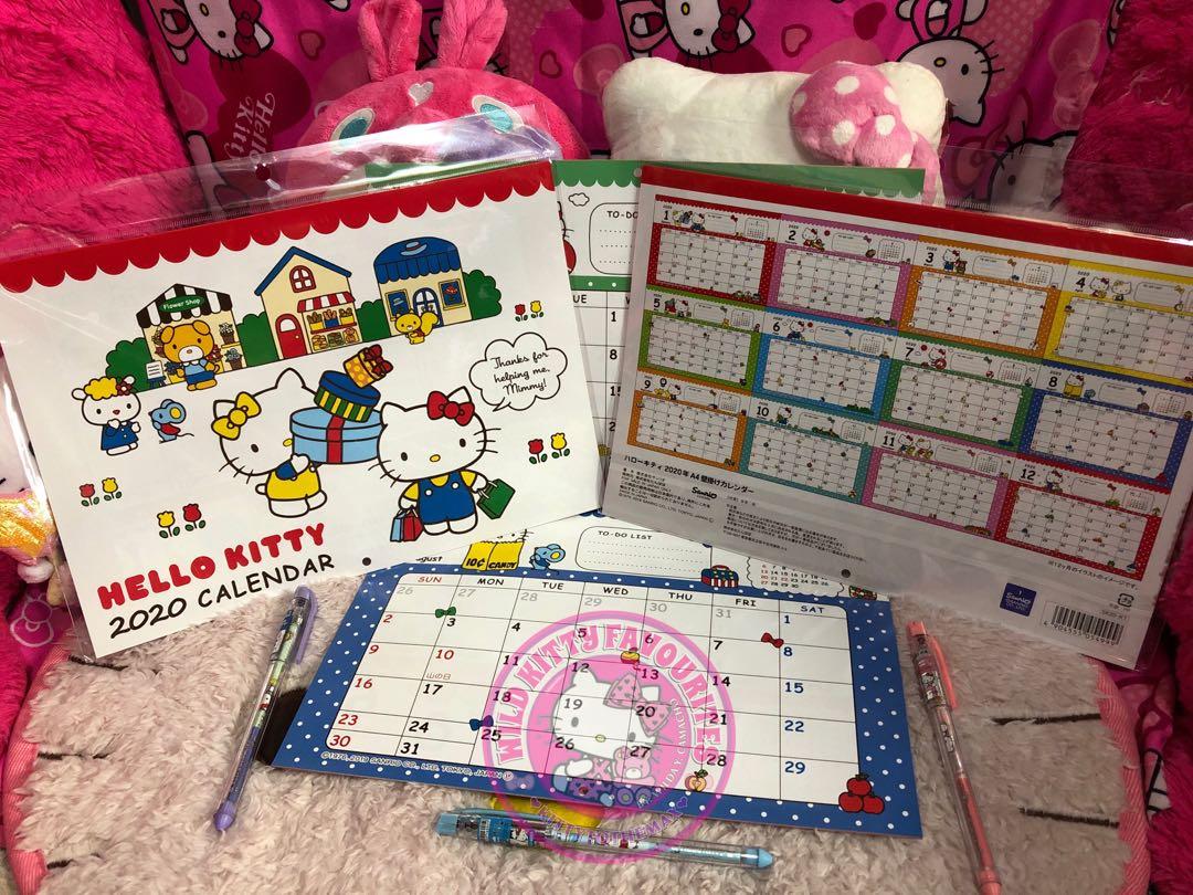 2020 Hello Kitty Wall Calendar Free Hk Sign Pen On Carousell